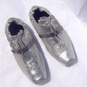HOGAN PROGETTO Silver Metallic Sneakers